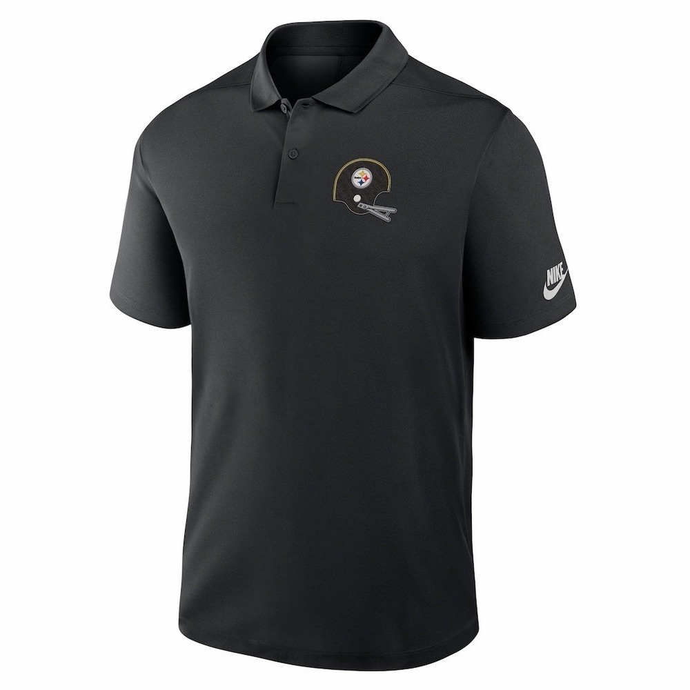 Pittsburgh Steelers Men's Medium Nike Rewind Victory Performance Polo Shirt -New